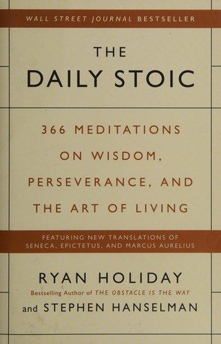 The Daily Stoic by Ryan Holiday and Stephen Hanselman book cover