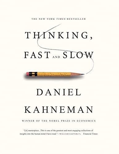 Thinking, Fast and Slow by Daniel Kahneman book cover
